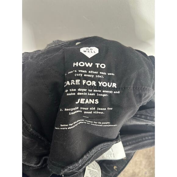 Madewell Women's Washed Black The Perfect Vintage Straight Denim Jeans size 27 - Picture 7 of 13